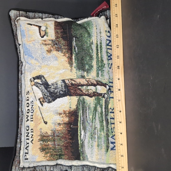 VGT,The Rug Barn,Golf Themed Signed Decorative Throw Pillow. - Picture 9 of 10